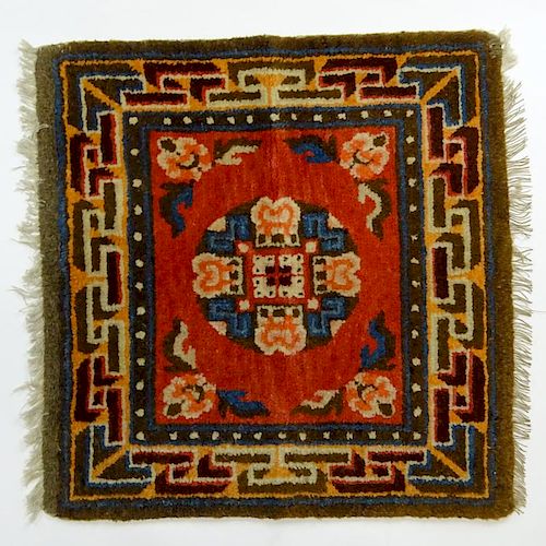 Small Early 20th Century Chinese Wool Rug,