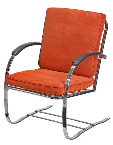 Norman Bel Geddes Mid Century Platform Arm Chair
