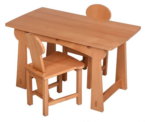 Hank Gilpin Studio Craft Children's Table and Chairs