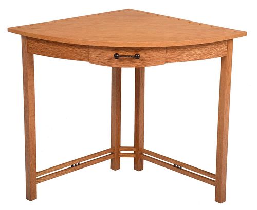 Hank Gilpin White Oak Corner Table/Desk