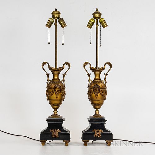 Pair of Neoclassical-style Covered Urns