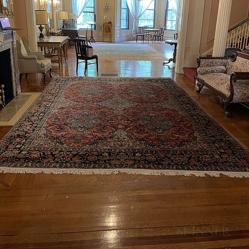 Room-size Tabriz Carpet.