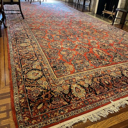Room-size Hamadan Carpet.