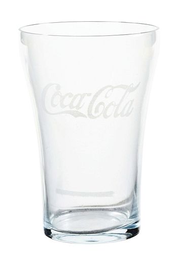 1904 COCA-COLA FLARE GLASS WITH SYRUP LINE.