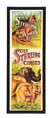 SEILS STERLING CIRCUS PAPER LITHOGRAPH.