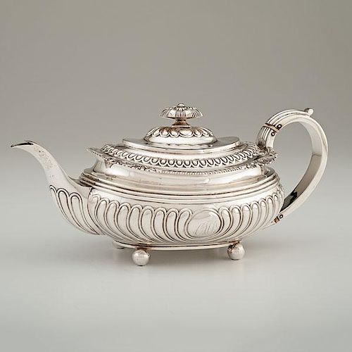 Regency Sterling Teapot by Solomon Hougham 