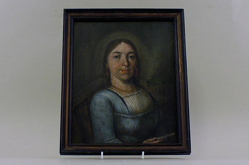 PORTRAIT OF MARIA FÖHRIN, BORN RIESCHIN OIL PAINTING