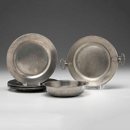 S. Duncombe English Pewter Dishes 
