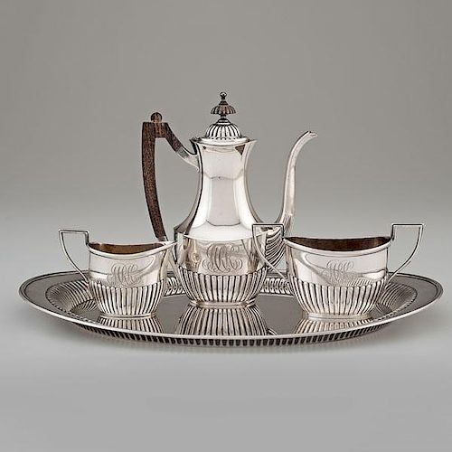 Whiting Mfg. Co. Sterling Coffee Service with Tray