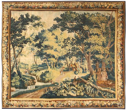 17th Century Antique Flemish Tapestry - No Reserve 12 ft 8 in x 11 ft 3 in (3.86 m x 3.43 m)