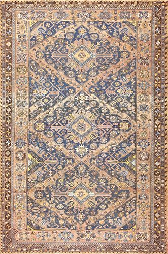 Antique Tribal Caucasian Soumak Carpet - No Reserve 12 ft 4 in x 8 ft (3.76 m x 2.44 m)