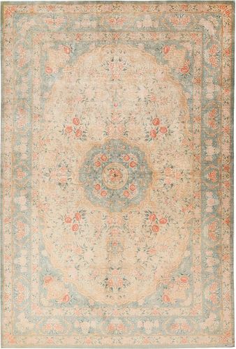 Fine Decorative Vintage Persian Silk Qum Rug 6 ft 6 in x 4 ft 4 in (1.98 m x 1.32 m)