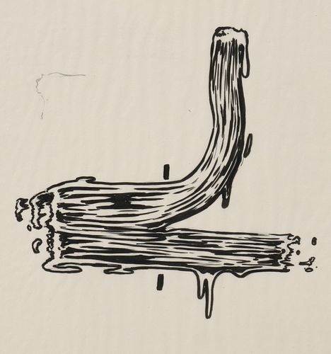 FABIAN MARCACCIO (B. 1963) BLACK INK ON VELLUM