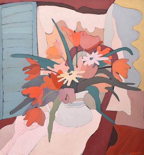 Sally Anderson Painting, Floral Still Life