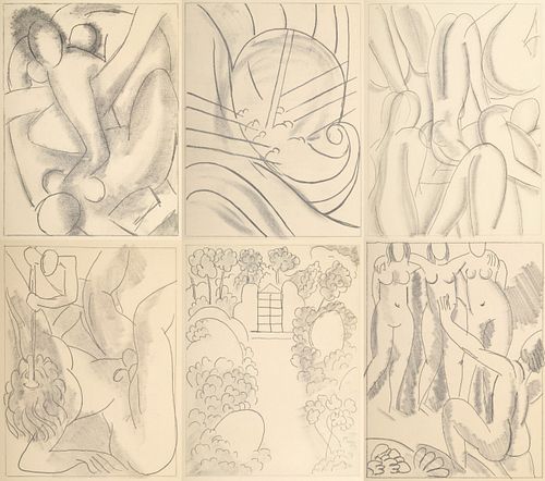 Henri Matisse "Ulysses" Suite of 6 Etchings, Signed Editions
