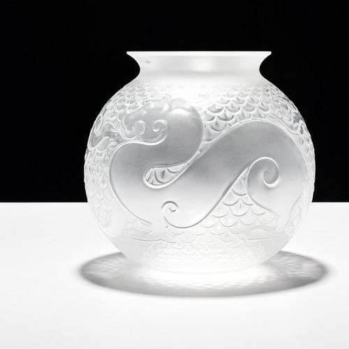 Lalique "Xian" Dragon Vase