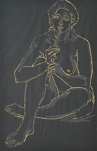 Rafael Tufino Serigraph, Female Nude, Signed Edition