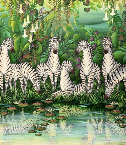 Gustavo Novoa Zebra Painting