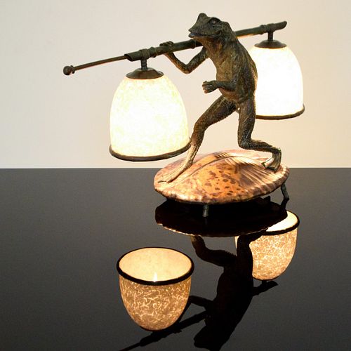 Maitland Smith Frog Table Lamp