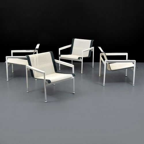 Richard Schultz Outdoor Lounge Chairs, Set of 4 