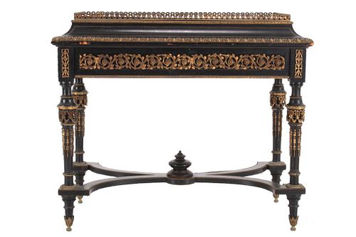 Paul Sormani French Marquetry Accent Table