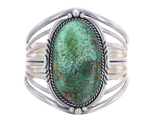 Navajo Large Royston Turquoise Sterling Bracelet