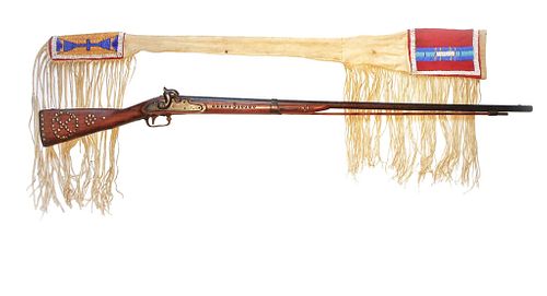 C. 1870 Nez Perce Beaded Scabbard & 1859 Musket