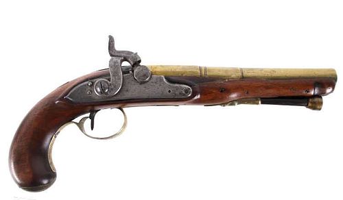 1780 W Bond London Percussion Cap Converted Pistol