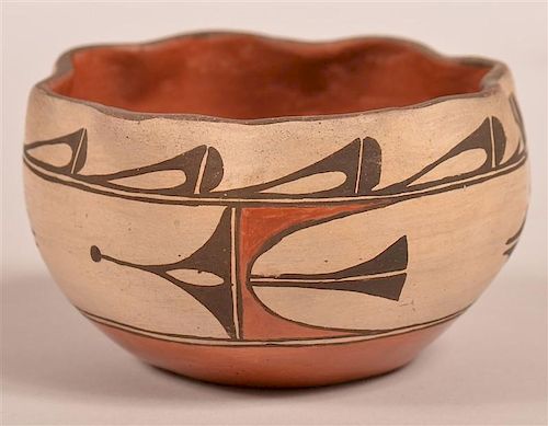Vintage Acoma Indian Pottery Vessel.