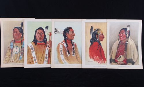 Blackfoot Indian Prints By J. Scheuerle 1914