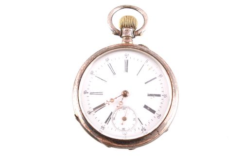 C. 1850-80 Swiss Key Wind 8 Jewel Pocket Watch