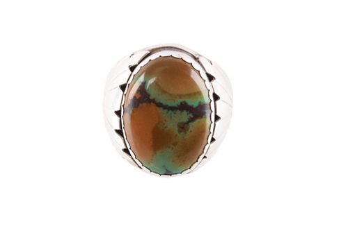 Navajo A. Largo Sterling Silver Turquoise Ring
