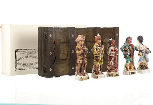 Lewis & Clark Commemorative Decanters By Schildt sold at auction 