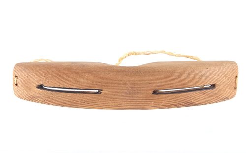 Early 20th Century Inuit Wood Snow Goggles