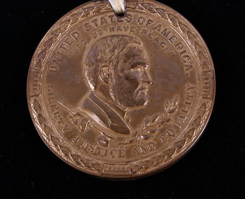 1871 Ulysses S. Grant Indian Peace Medal