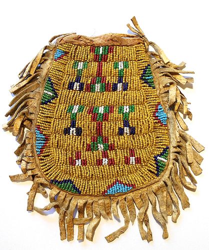 C. 1870 Sioux Beaded Tobacco Pouch