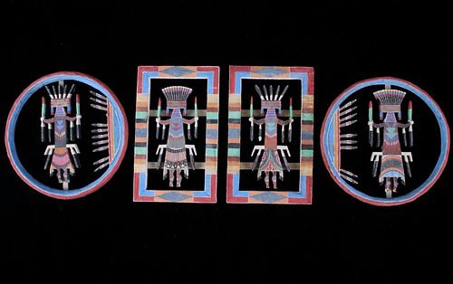 Thomas Begay Navajo Folk Art Wall Hangings