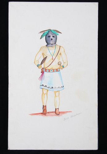 Navajo Jack Ahasteen Kachina Man Painting