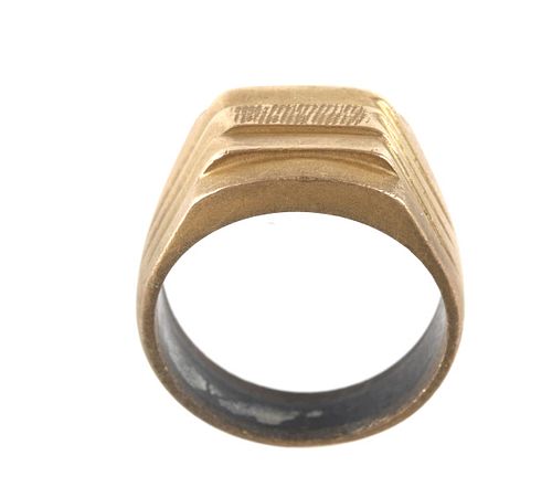Pure 10k Gold Signet Ring c. 1960's - 1970's