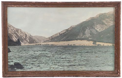 K. Roahen Rosebud Lake MT Photograph c.1930's