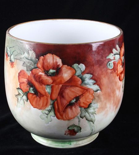 1890-1900 W. Guerin Hand Painted Porcelain Bowl