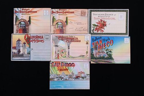California Missions and San Diego Postcard Books