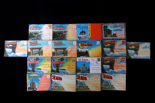 Montana & Minnesota Classic Folding Postcard Books