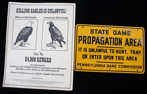 Pennsylvania Game Commission Signs