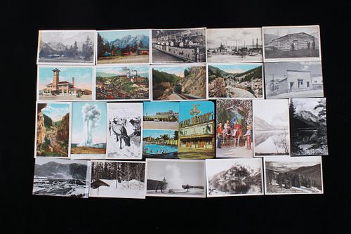 Grand Teton & Yellowstone Parks Postcards