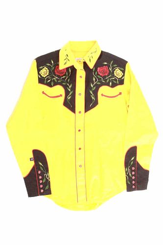 Women's Floral Bouquet Embroidered Western Shirt
