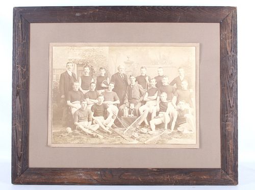 1920's Men's Collegiate Lacrosse Team Photograph