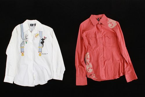 Women's Embroidered Button-Down Shirt Collection