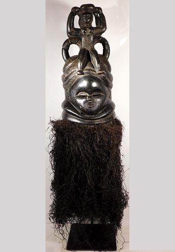 Masquerade Helmet Mask, Mende Culture, Sierra Leone