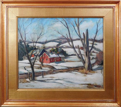 Arthur R. Safford: New England Winter Scene